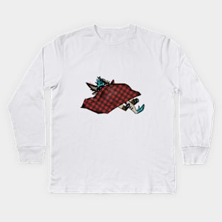 Rusty IN a Blanket Kids Long Sleeve T-Shirt